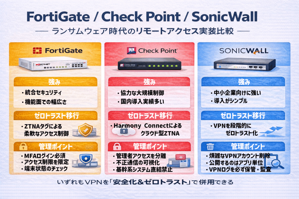 ランサムウェア時代のリモートアクセス実装例